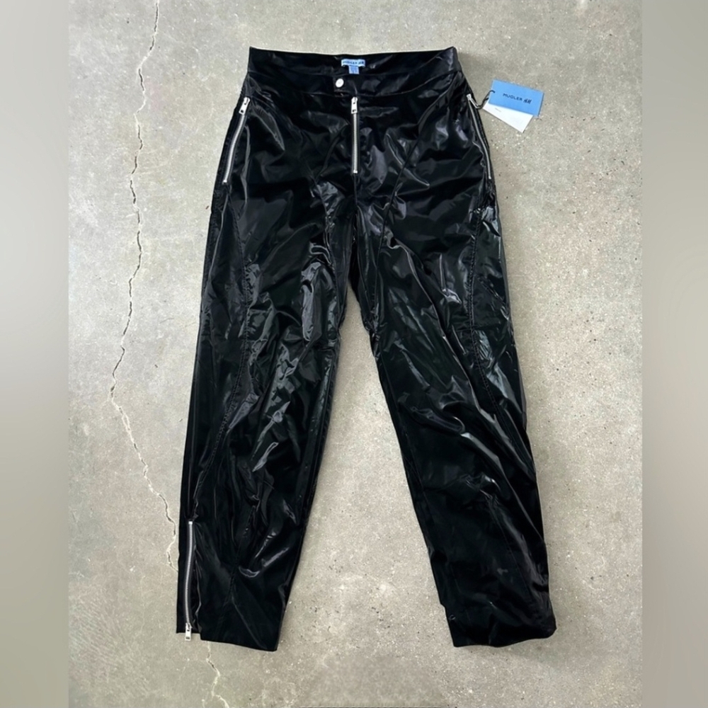 Mugler x H&M Biker Pants, sz 38